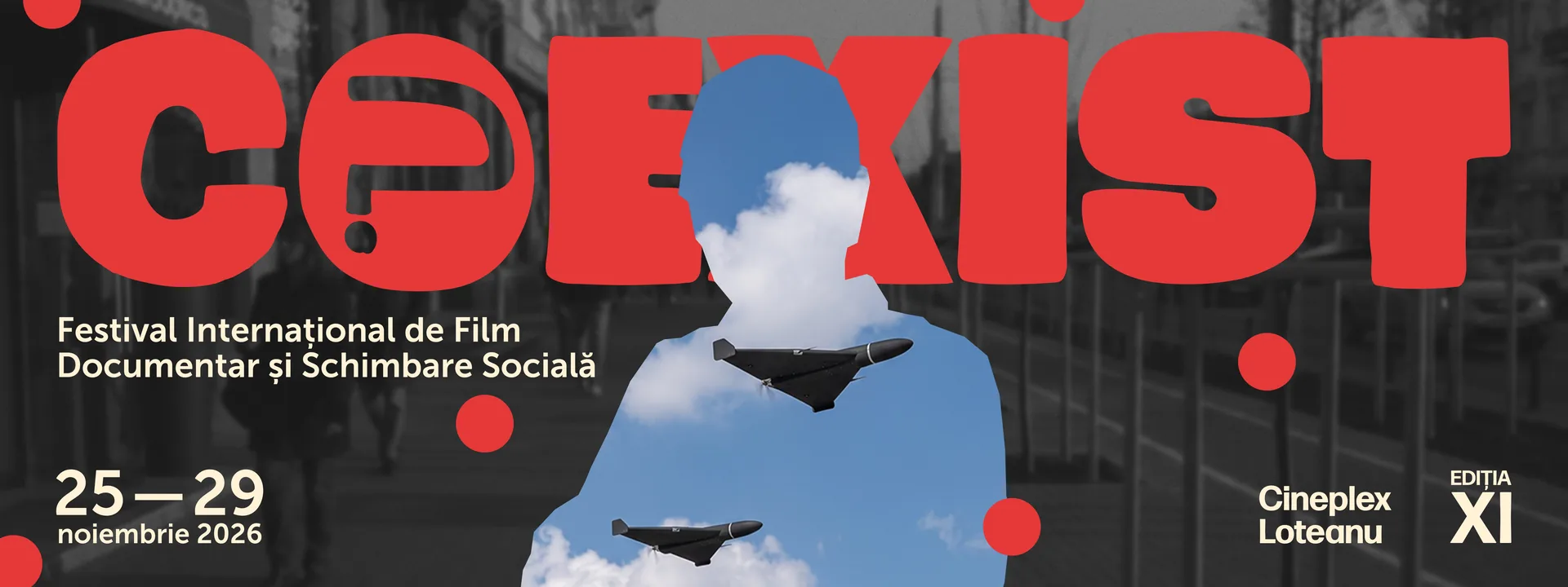 Afișul ediției a XI-a, tema anului: „Coexist”