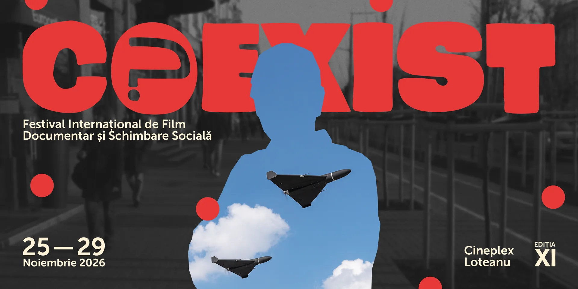 Afișul ediției a XI-a, tema anului: „Coexist”